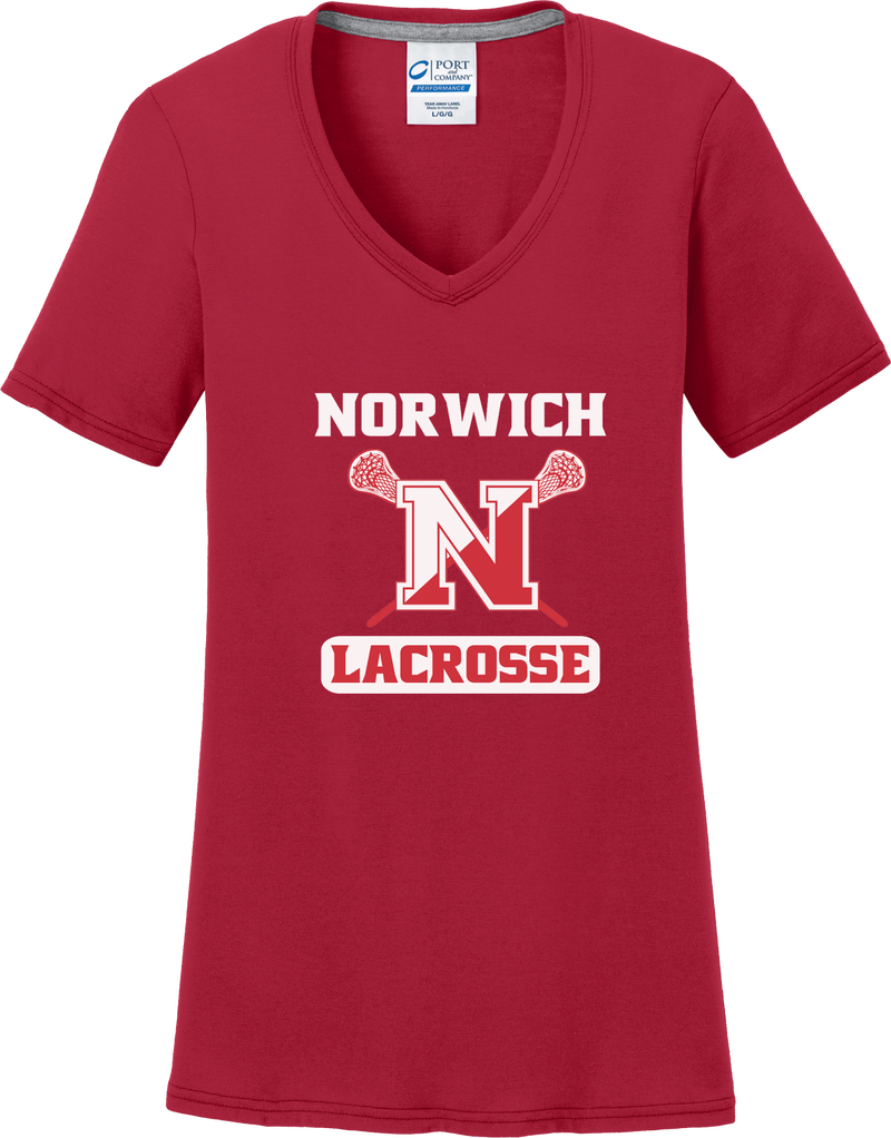 Norwich Youth Lacrosse Women's Red T-Shirt