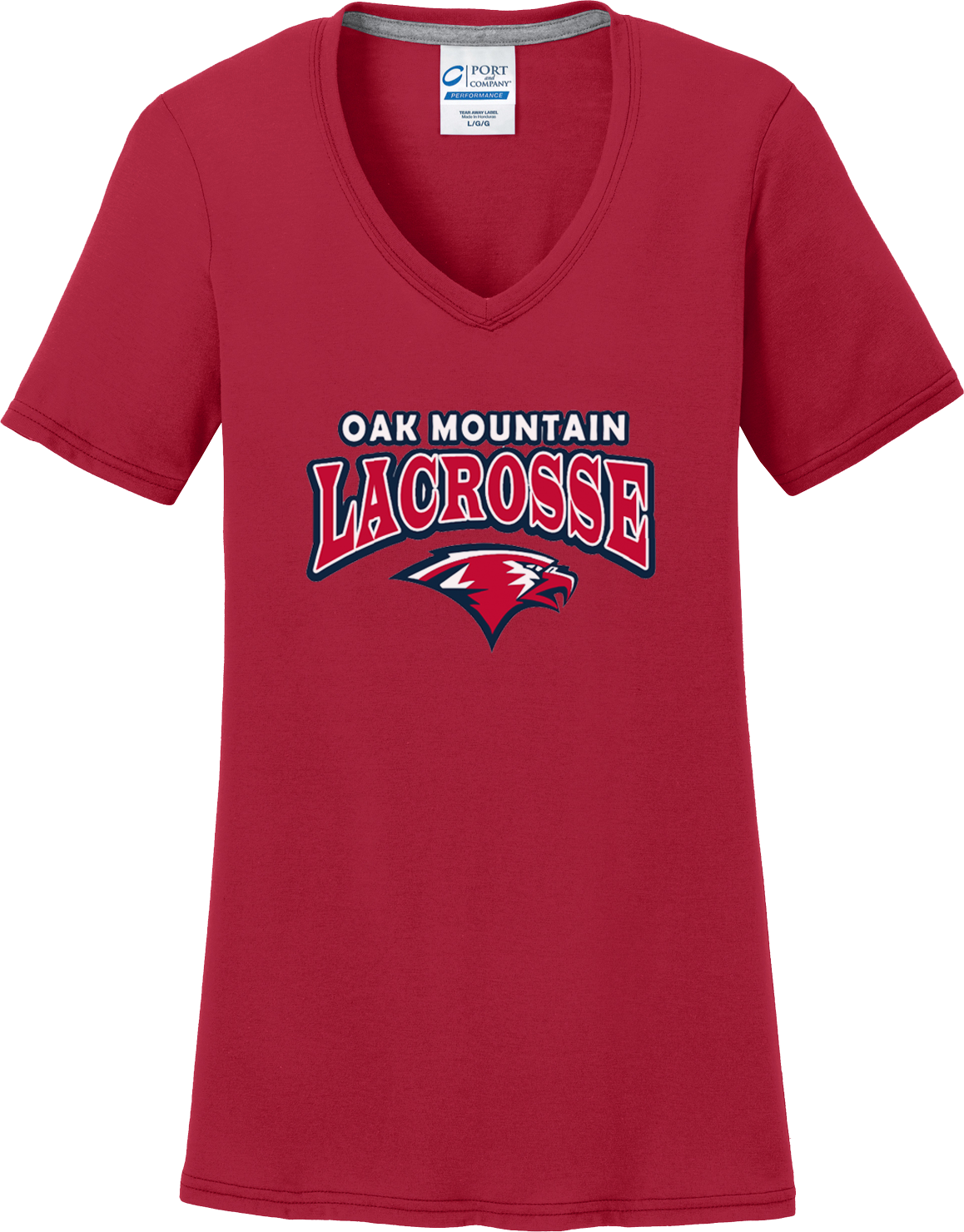 Oak Mtn. Lacrosse Women's Red T-Shirt