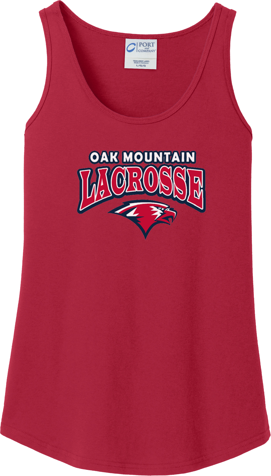 Oak Mtn. Lacrosse Women's Red Tank Top