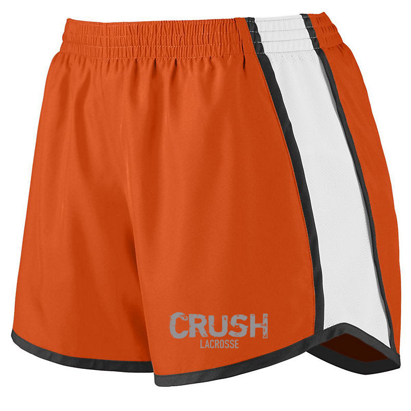 Crush Lacrosse Women's Orange/White/Black Pulse Shorts