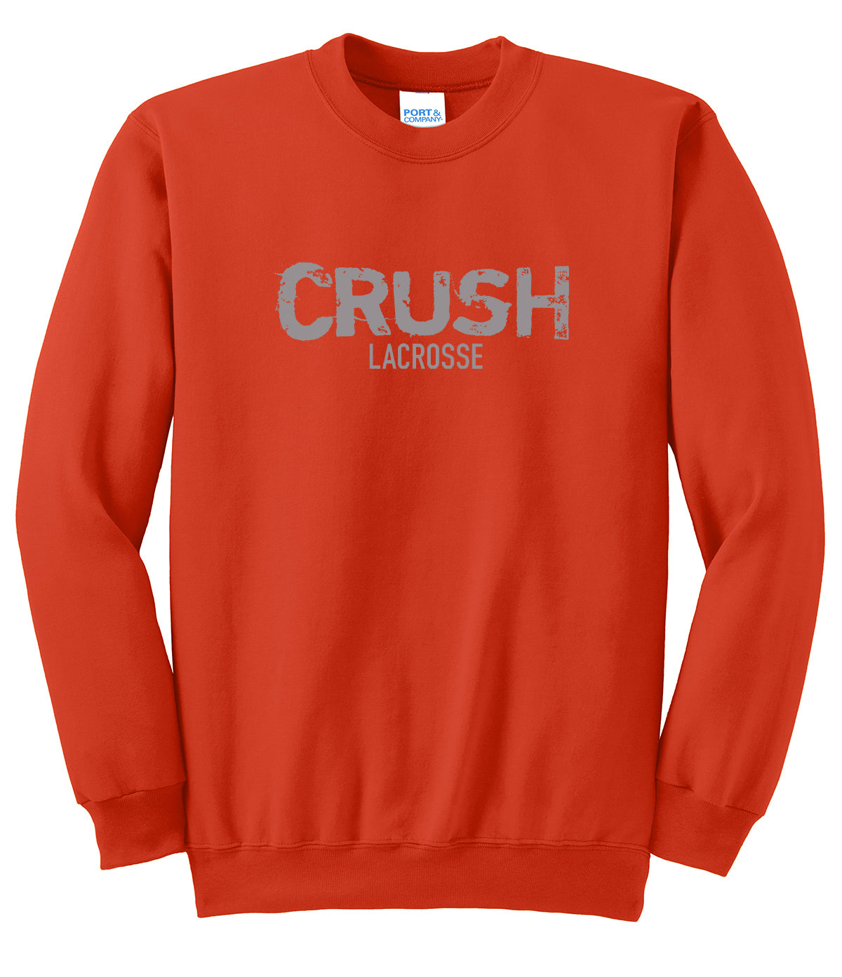 Crush Lacrosse Orange Crew Neck Sweater