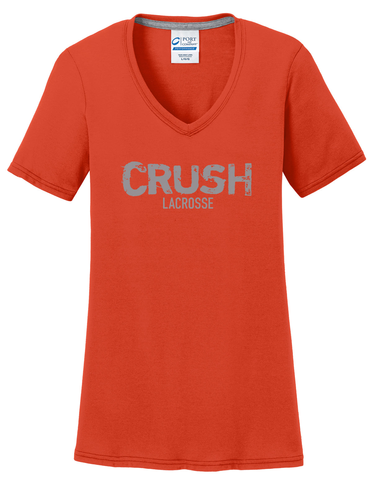 Crush Lacrosse Women's Orange T-Shirt