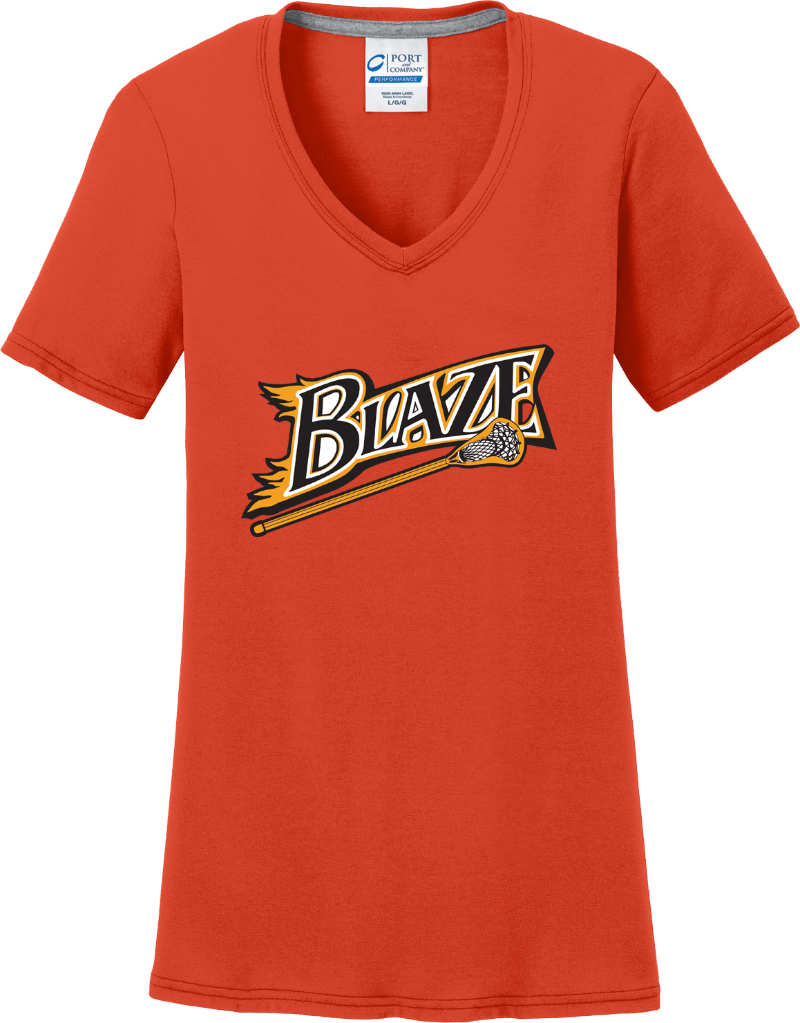 Blaze Lacrosse Women's Orange T-Shirt
