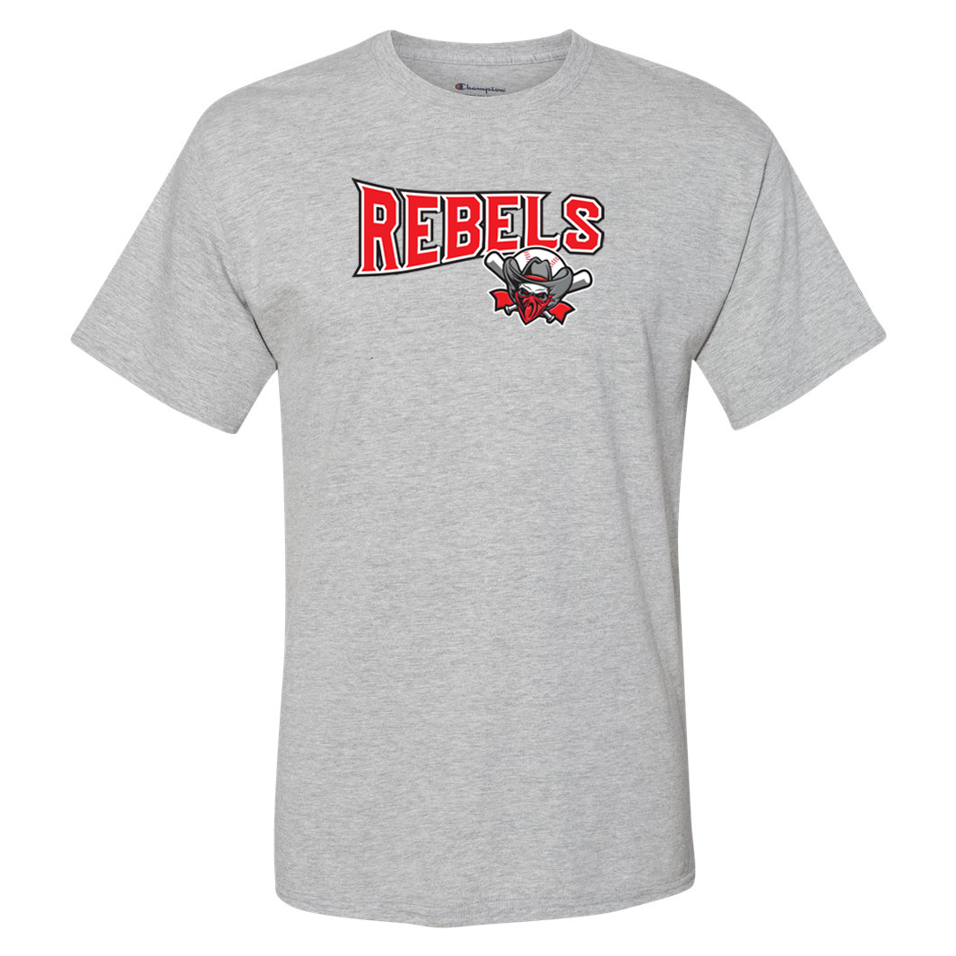 Rebels Baseball Champion Short Sleeve T-Shirt