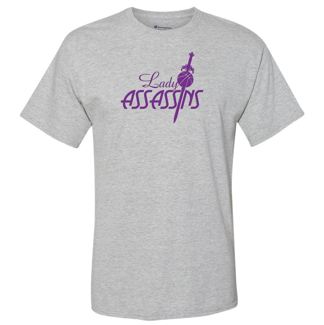 Lady Assassins Basketball  Champion Short Sleeve T-Shirt