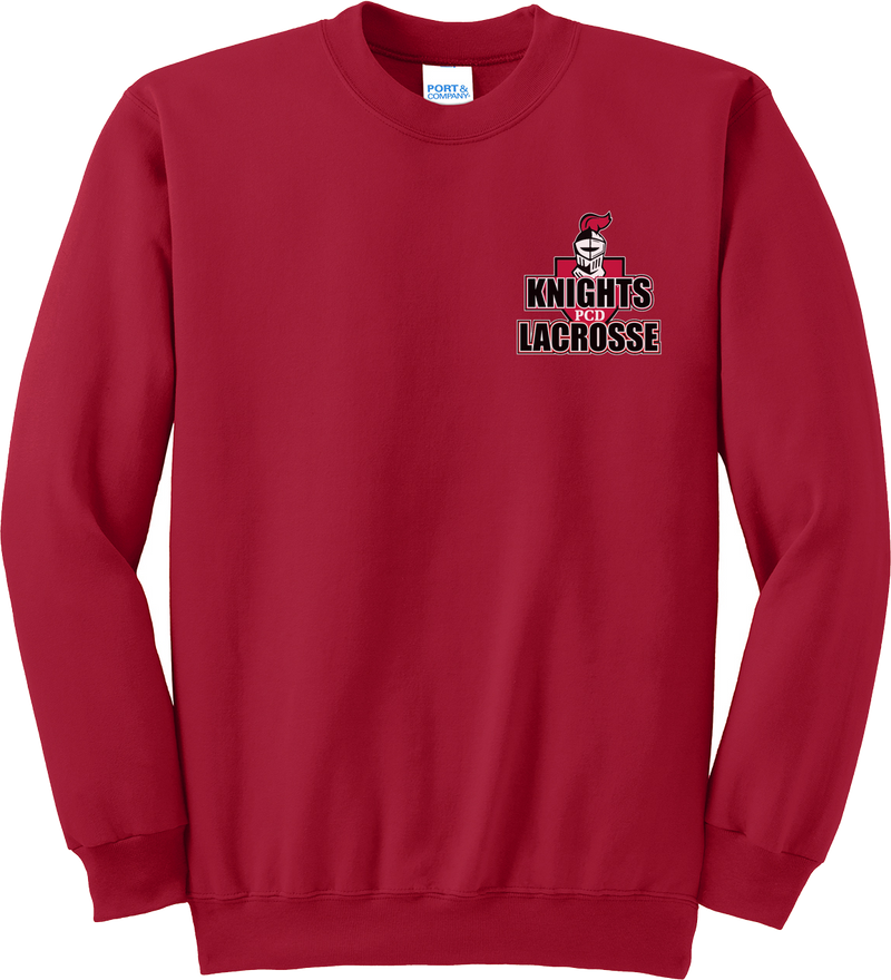 PCD Lacrosse Red Crew Neck Sweatshirt