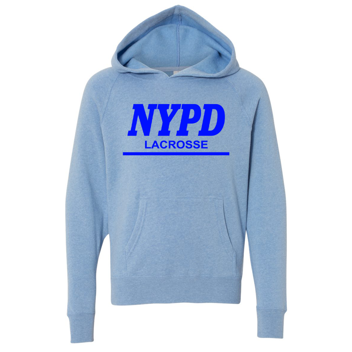 NYPD Lacrosse Youth Special Blend Raglan Hoodie