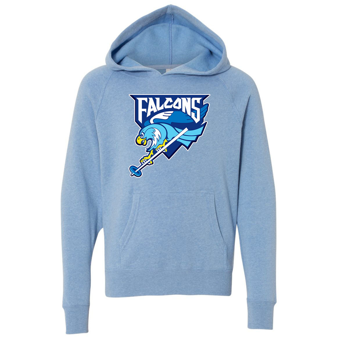 Falcons Ringettes Youth Special Blend Raglan Hoodie