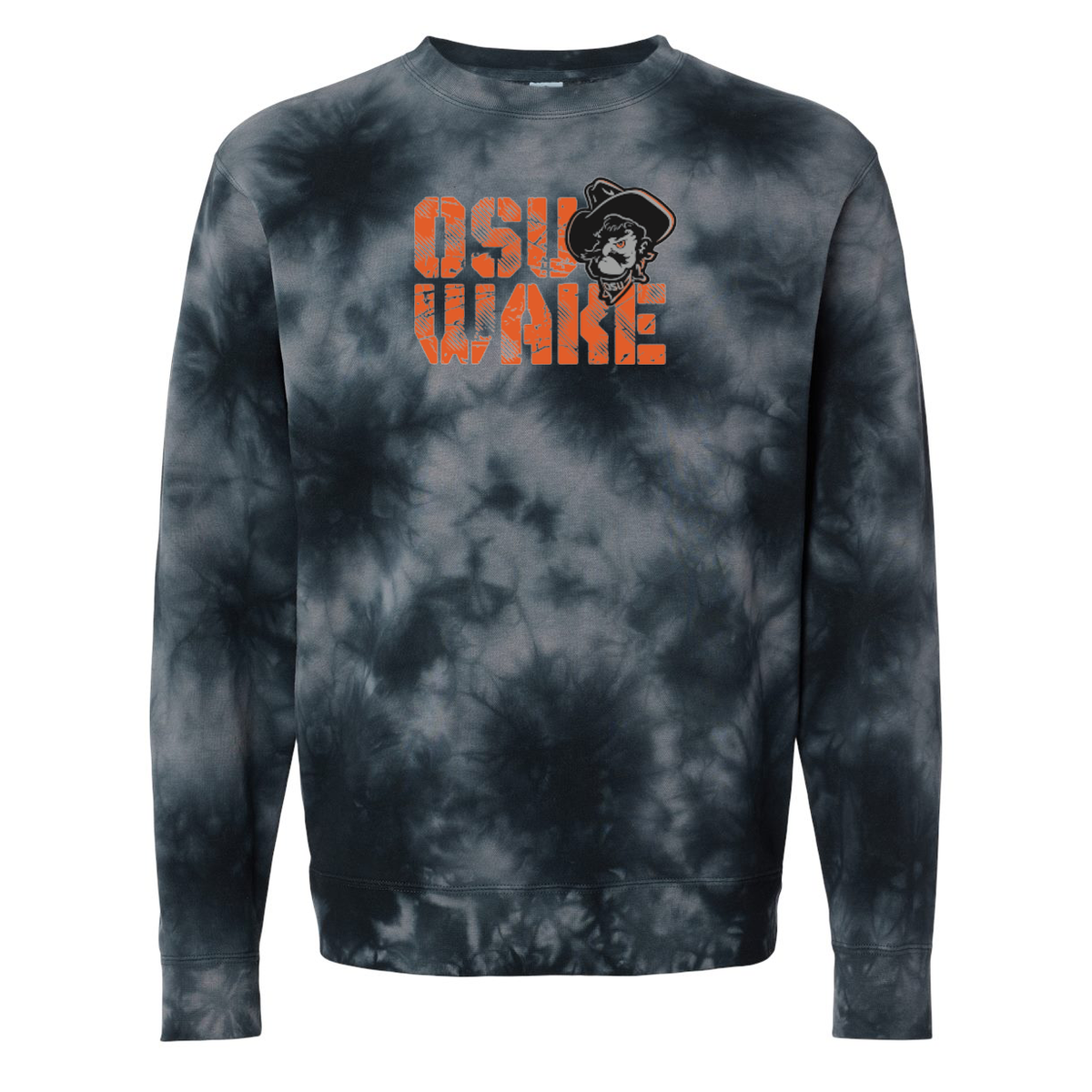 OK State Wakeboarding Midweight Tie-Dyed Sweatshirt