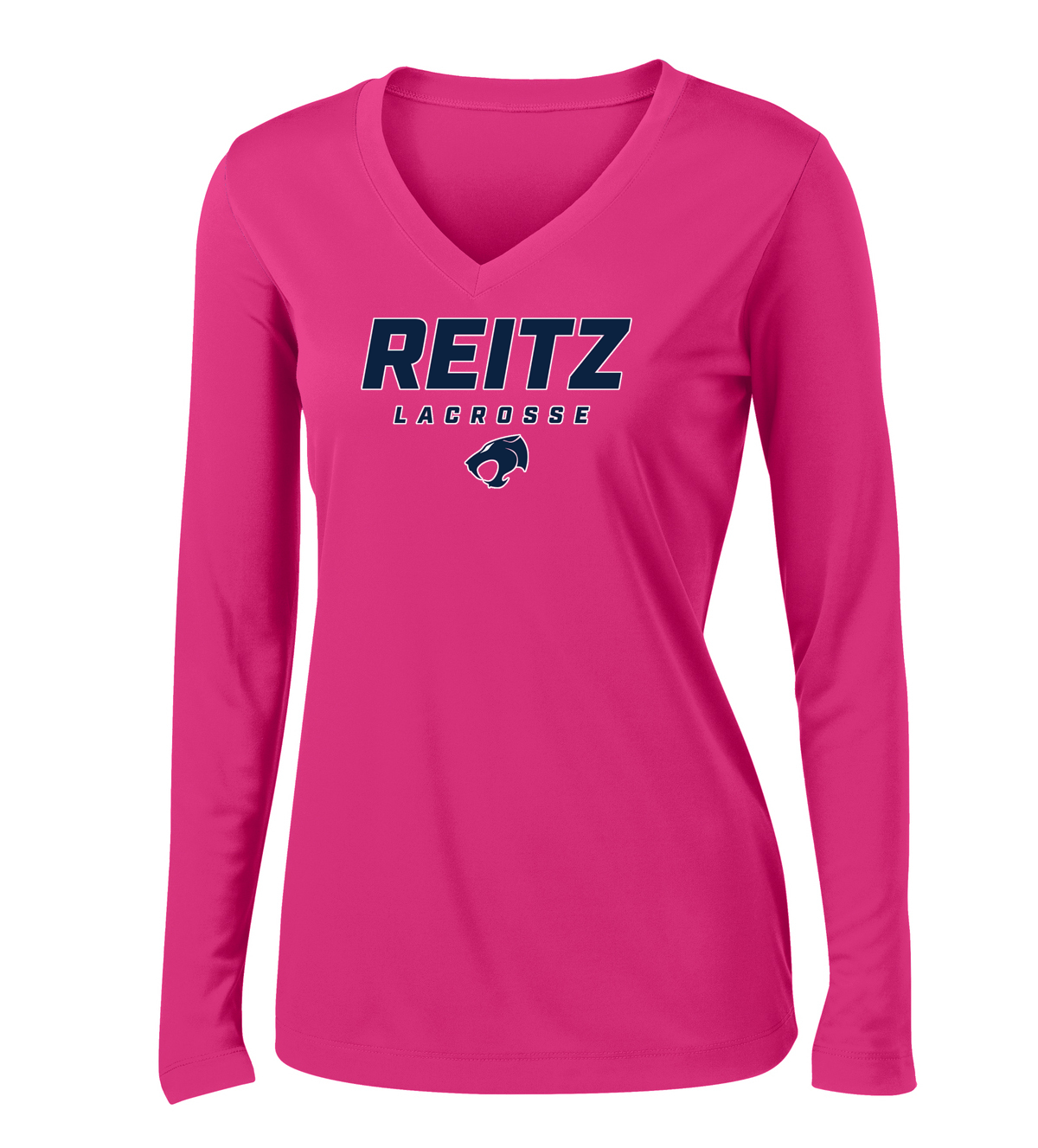 Reitz Lacrosse Women's Pink Long Sleeve Performance Shirt