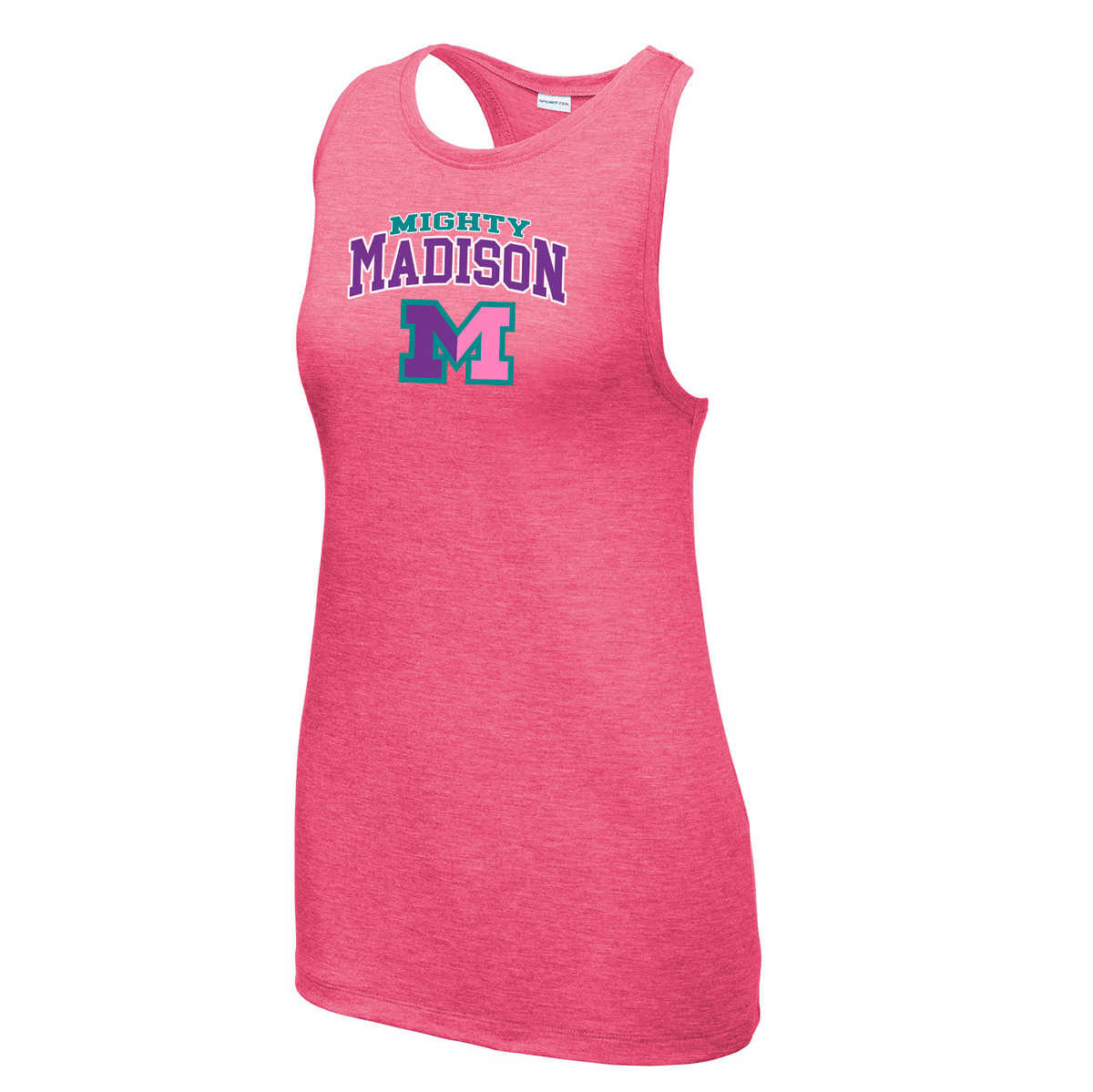 Mighty Madison Women's Tri-Blend Wicking Racerback