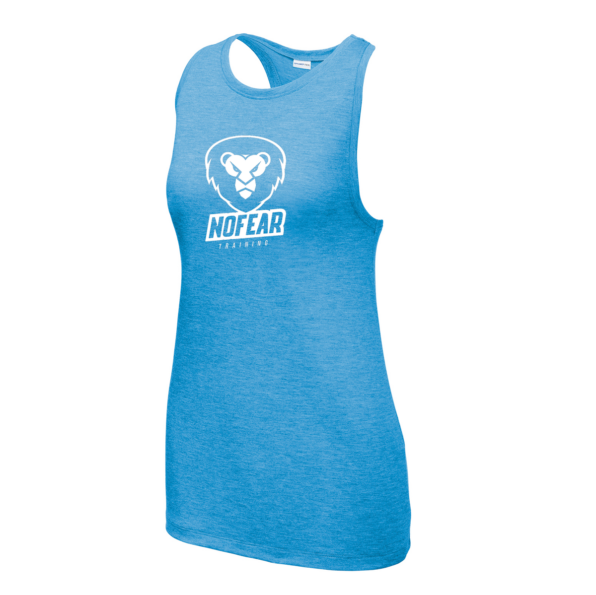 No Fear Training Women's Tri-Blend Wicking Racerback