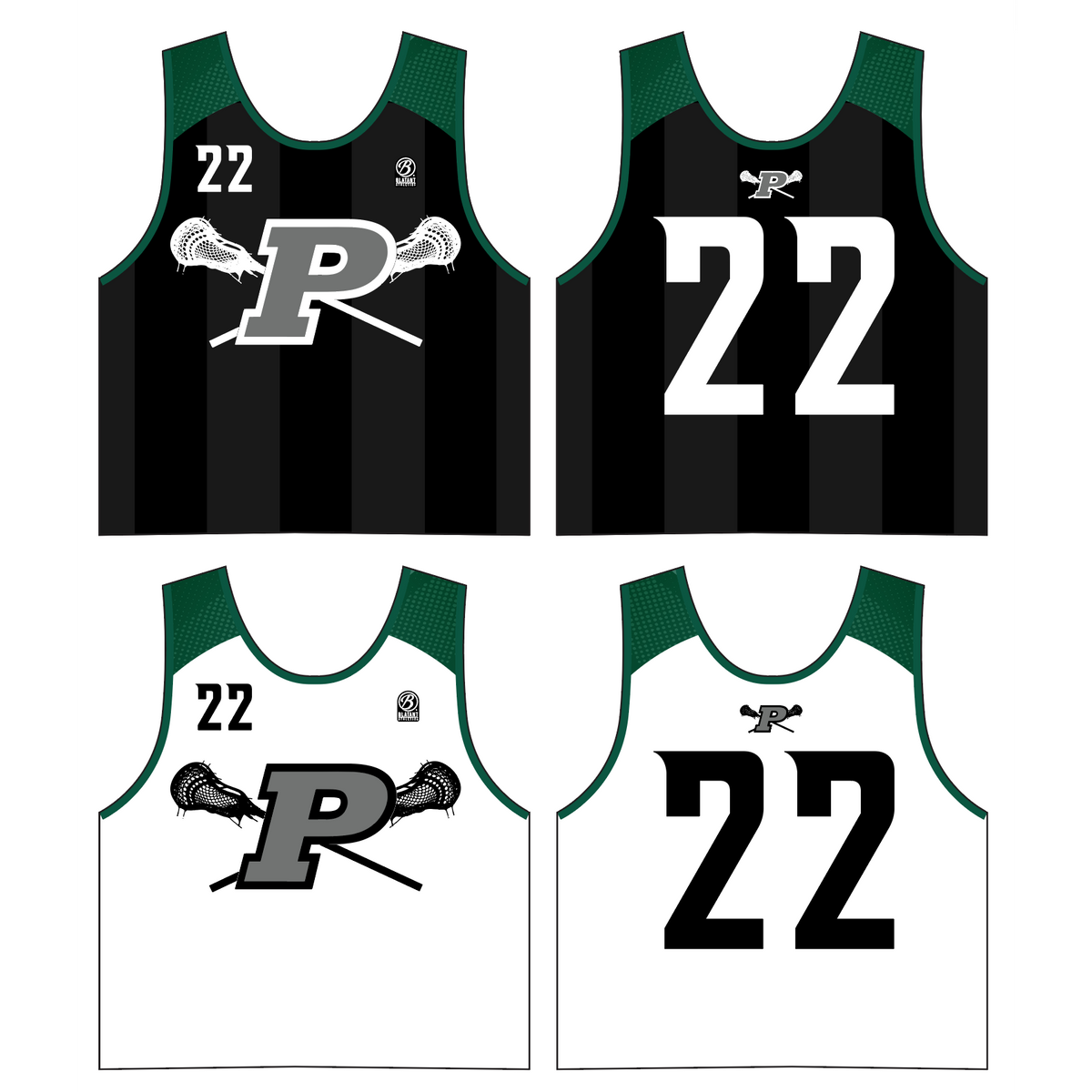 Peninsula Lacrosse Sublimated Big Hole Mesh Practice Pinnie