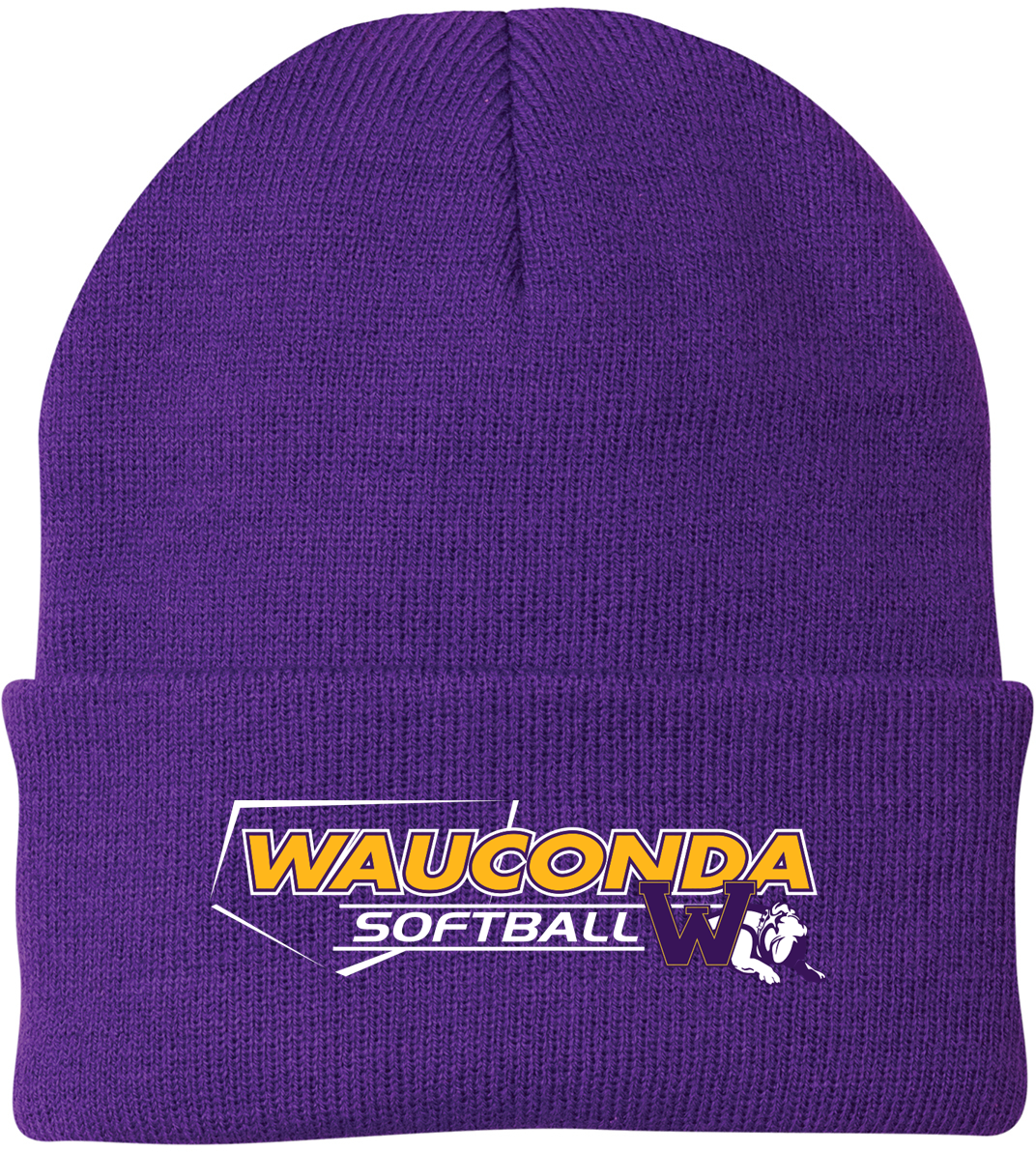 Wauconda Softball Knit Beanie