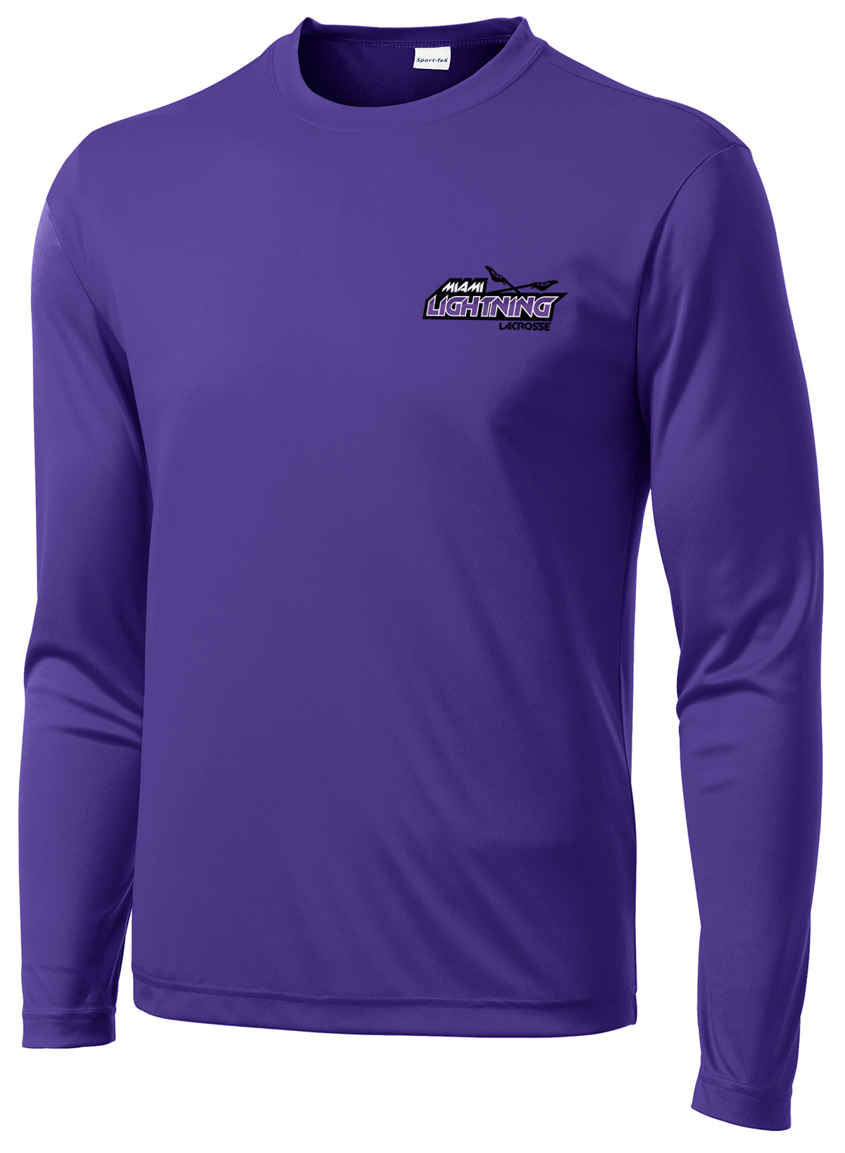 Miami Lightning Purple Long Sleeve Performance Shirt