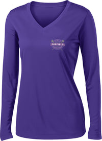 Garfield Women's Purple Long Sleeve Performance Shirt