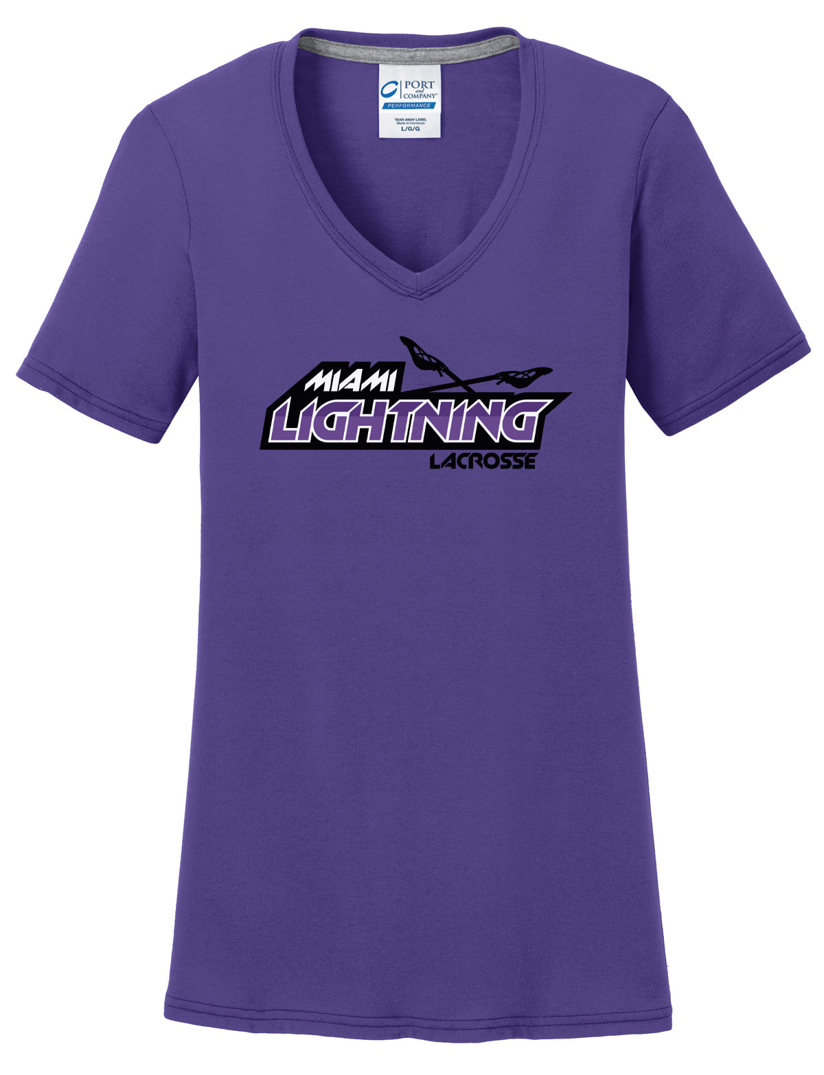 Miami Lightning Women's Purple T-Shirt