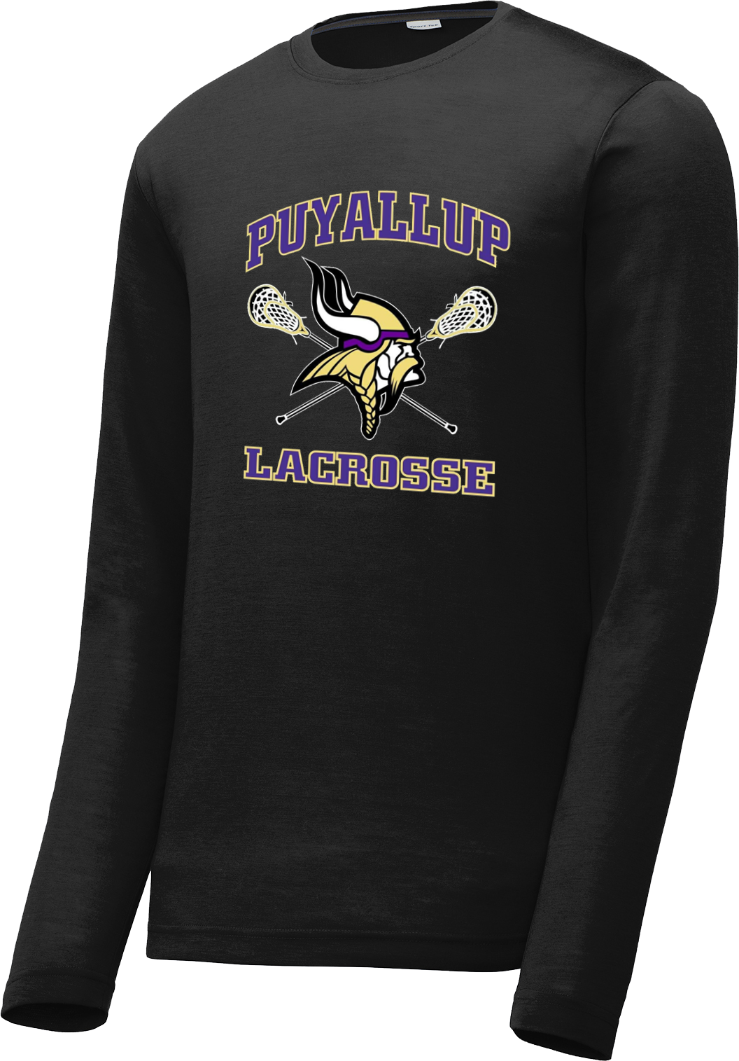 Puyallup Lacrosse Black Long Sleeve CottonTouch Performance Shirt