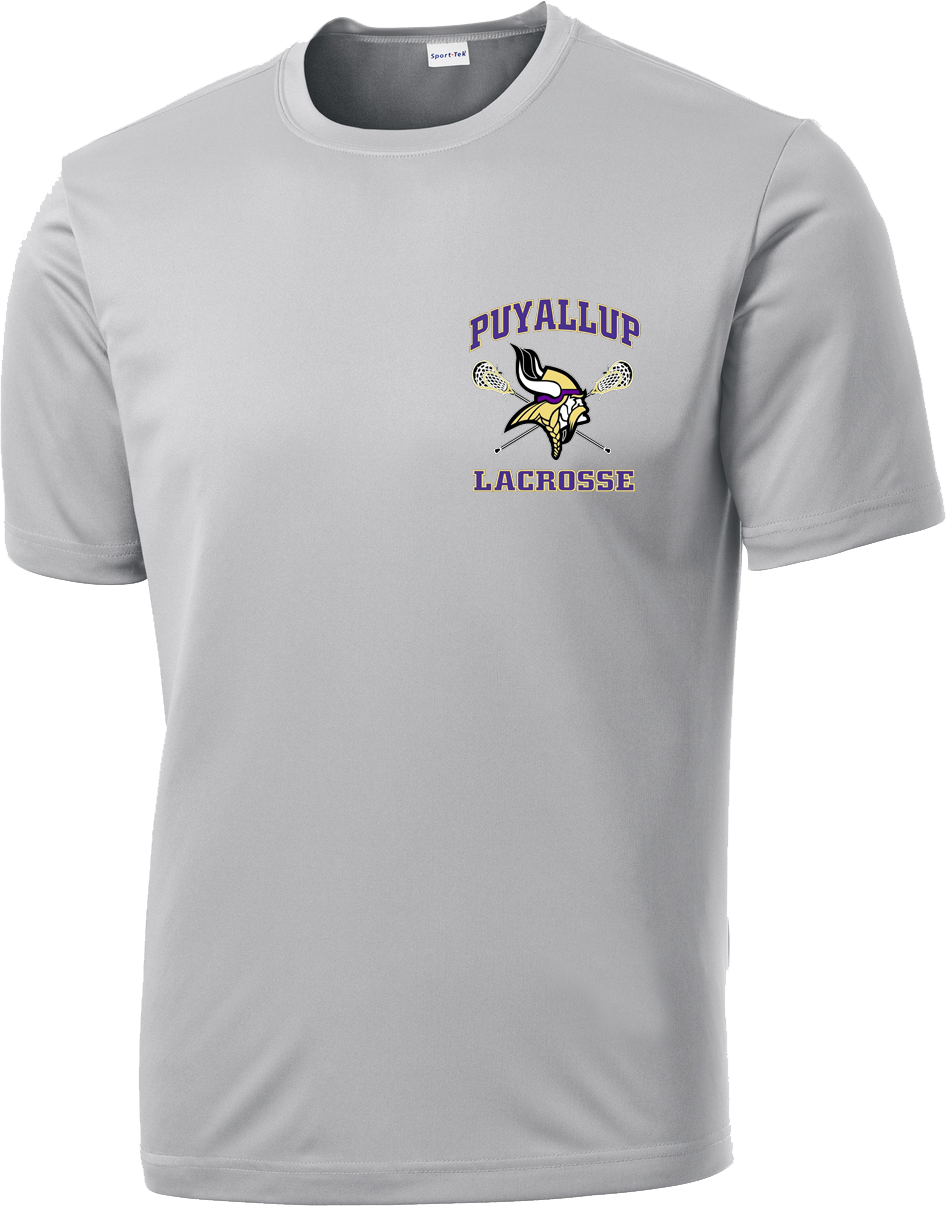 Puyallup Lacrosse Grey Performance T-Shirt