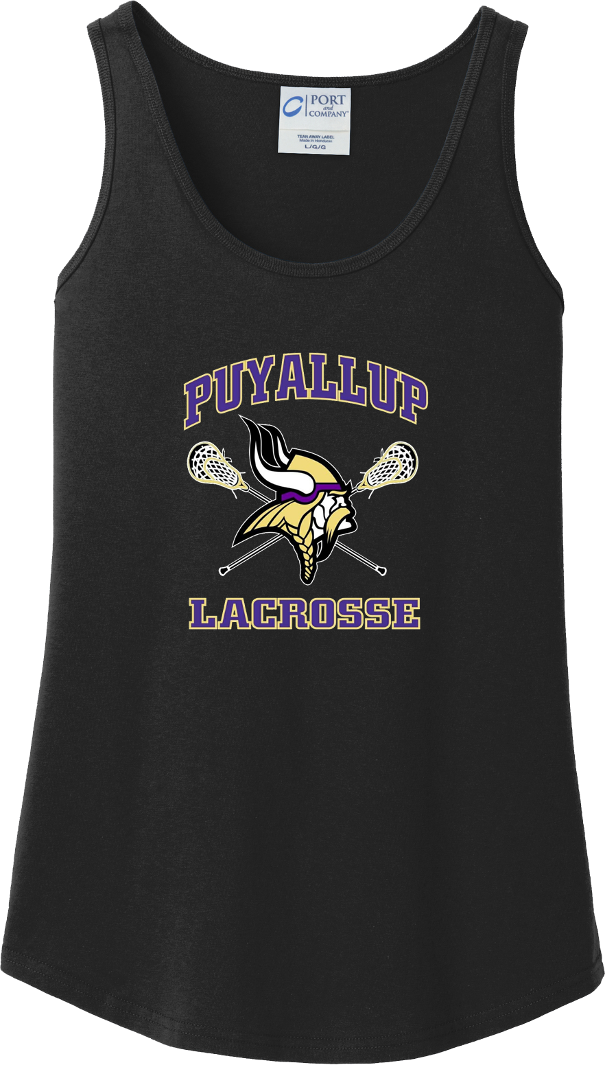 Puyallup Lacrosse Women's Black Tank Top
