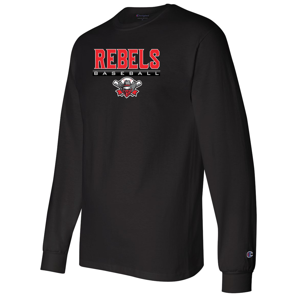 Rebels Baseball Champion Long Sleeve T-Shirt