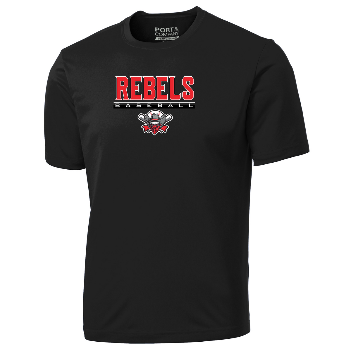 Rebels Baseball Performance T-Shirt