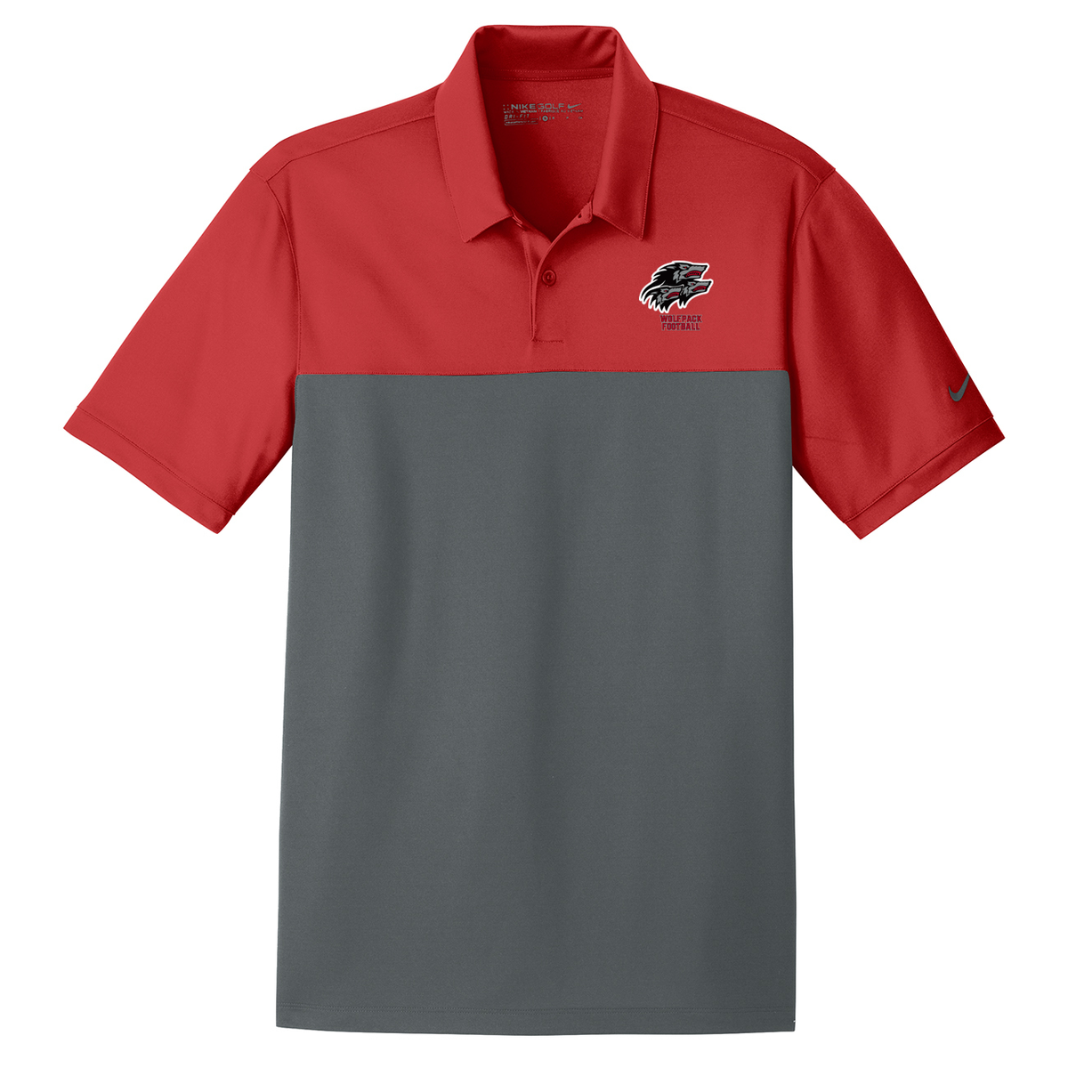 North Houston Wolfpack Football Nike Dri-FIT Colorblock Polo