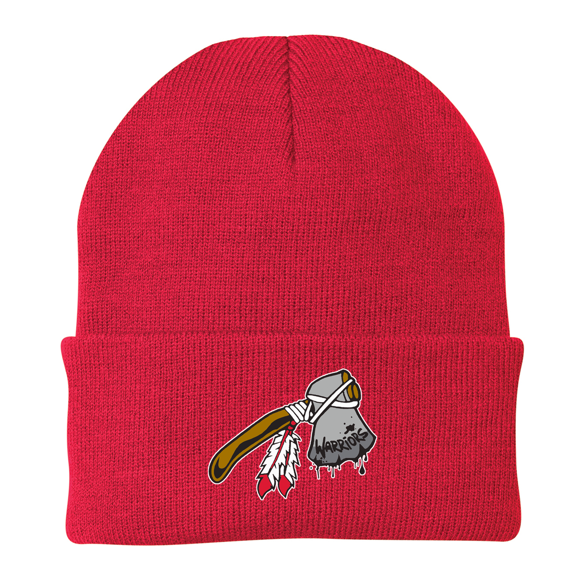 WV Warriors Football Knit Beanie