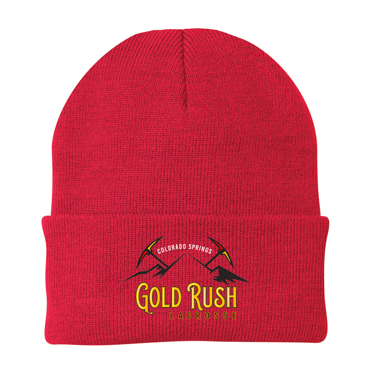 Gold Rush Lacrosse Knit Beanie