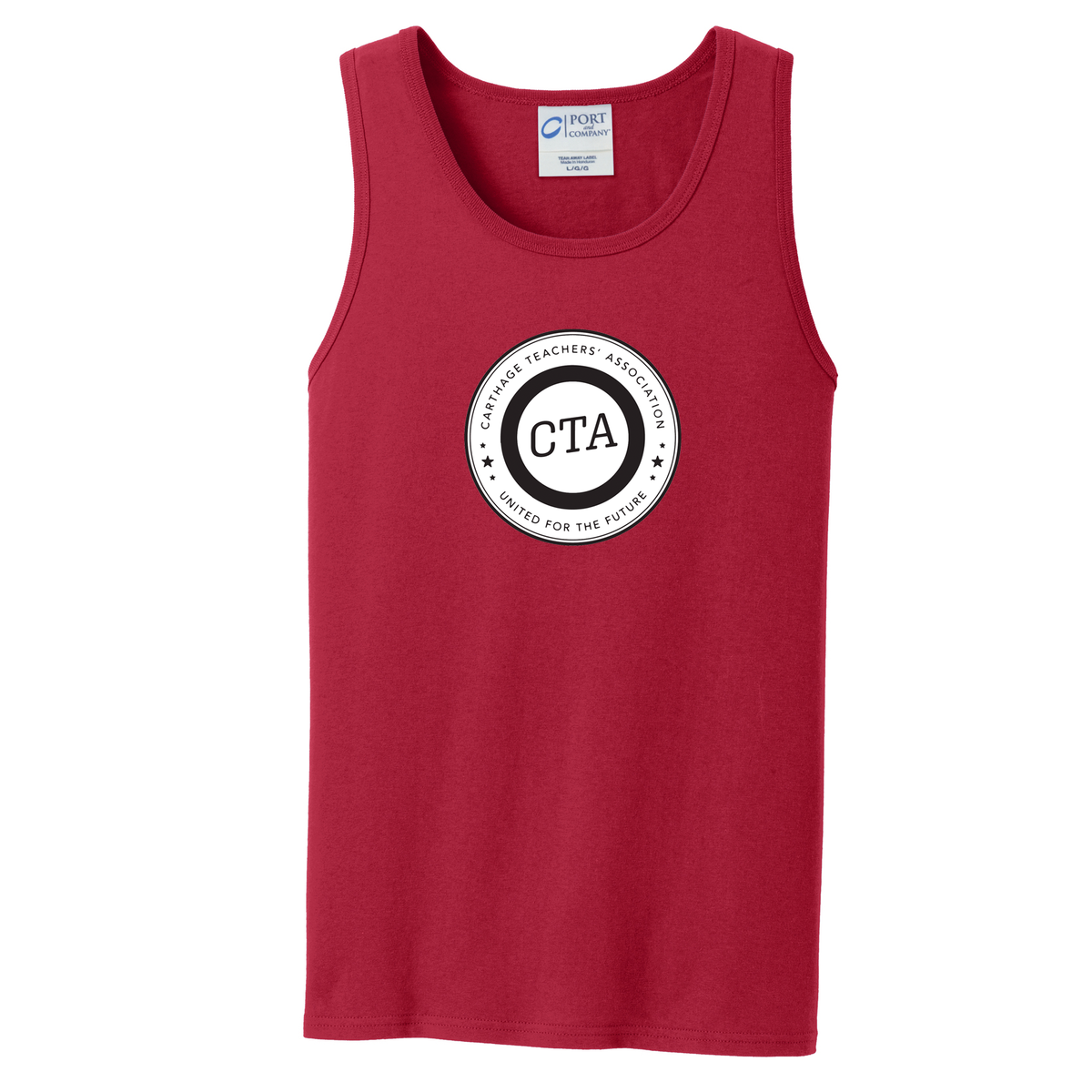 Carthage Teachers' Association Sleeveless Cotton Tank Top