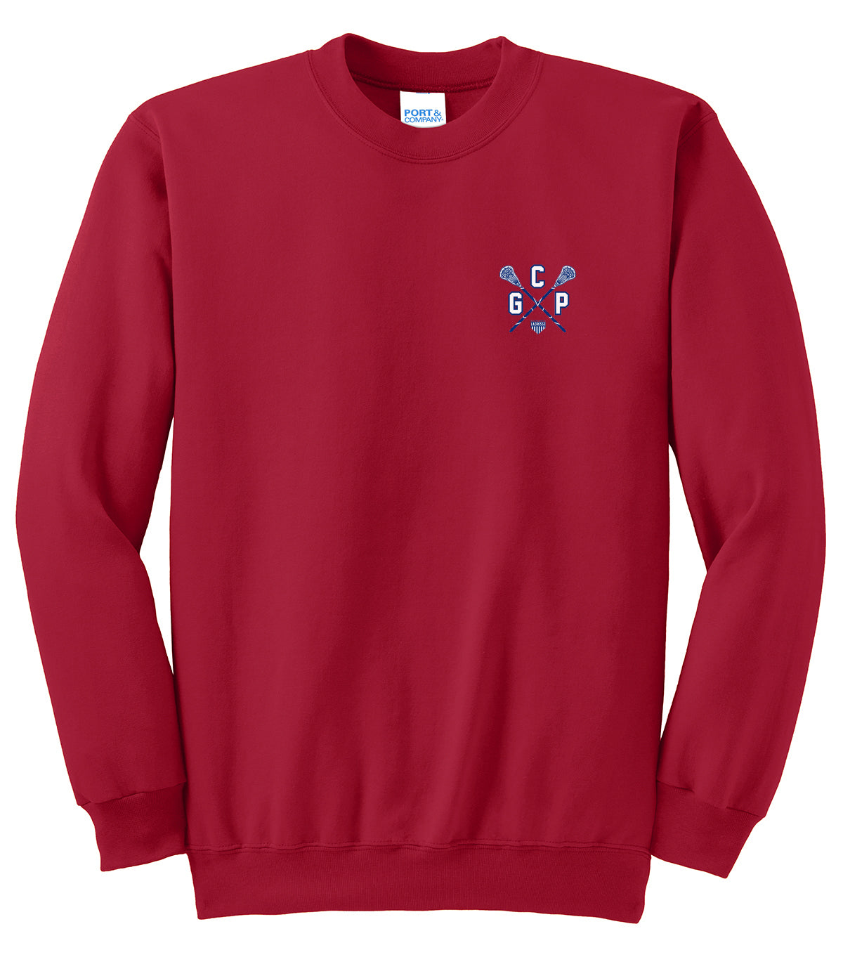 GCP Lacrosse Red Crew Neck Sweater