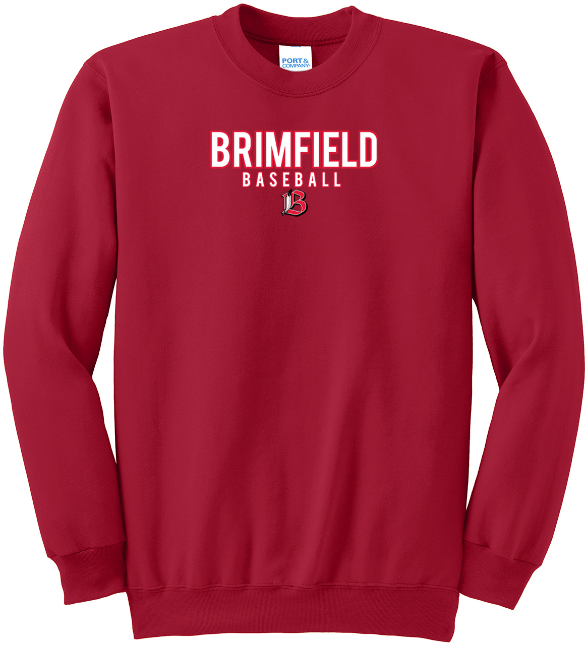 Brimfield Baseball Crew Neck Sweater
