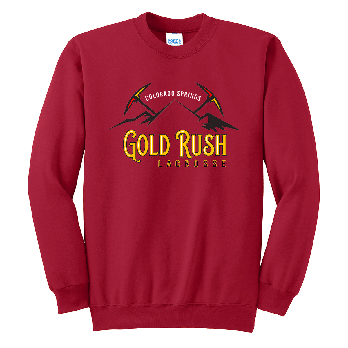 Gold Rush Lacrosse Crew Neck Sweater