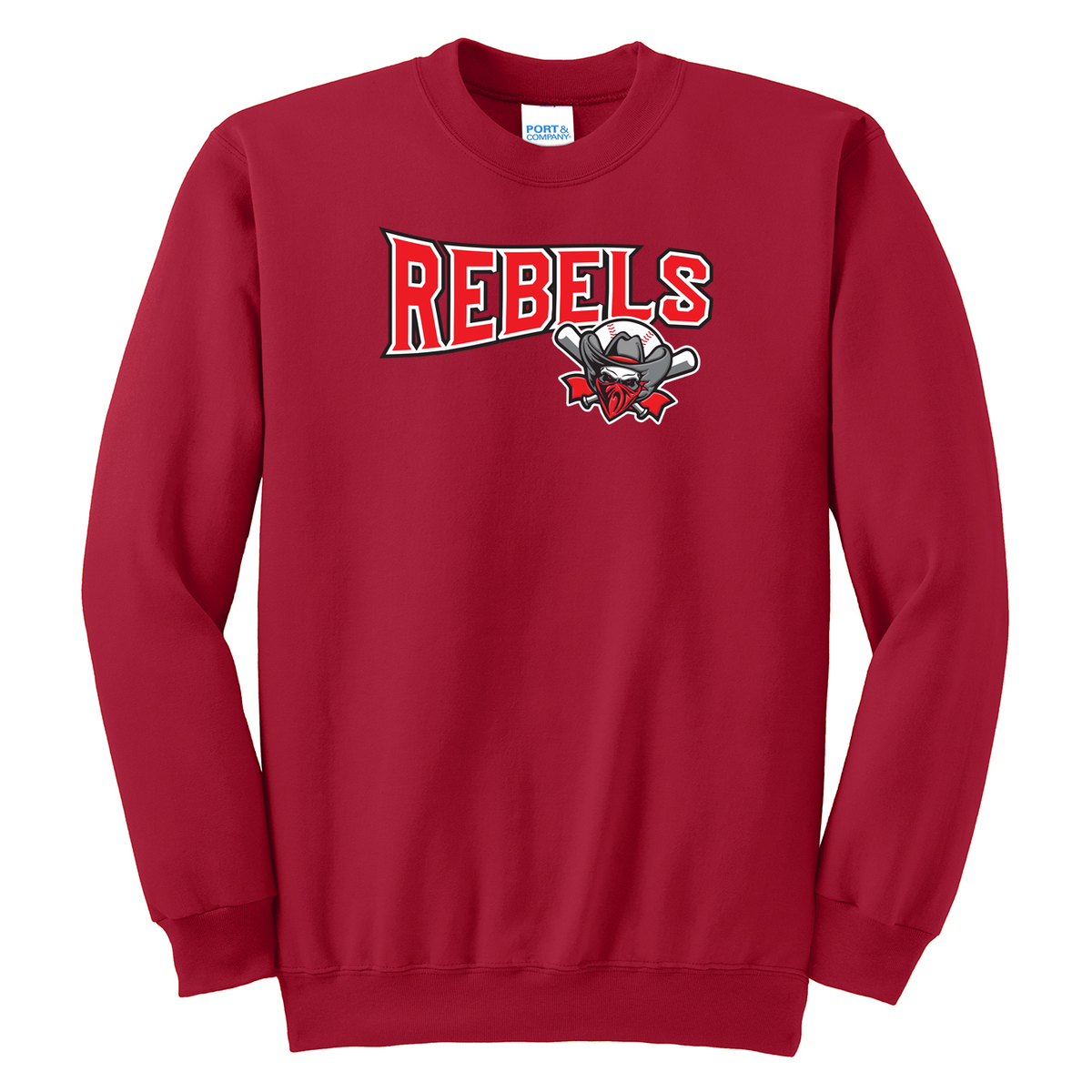 Rebels Baseball Crew Neck Sweater