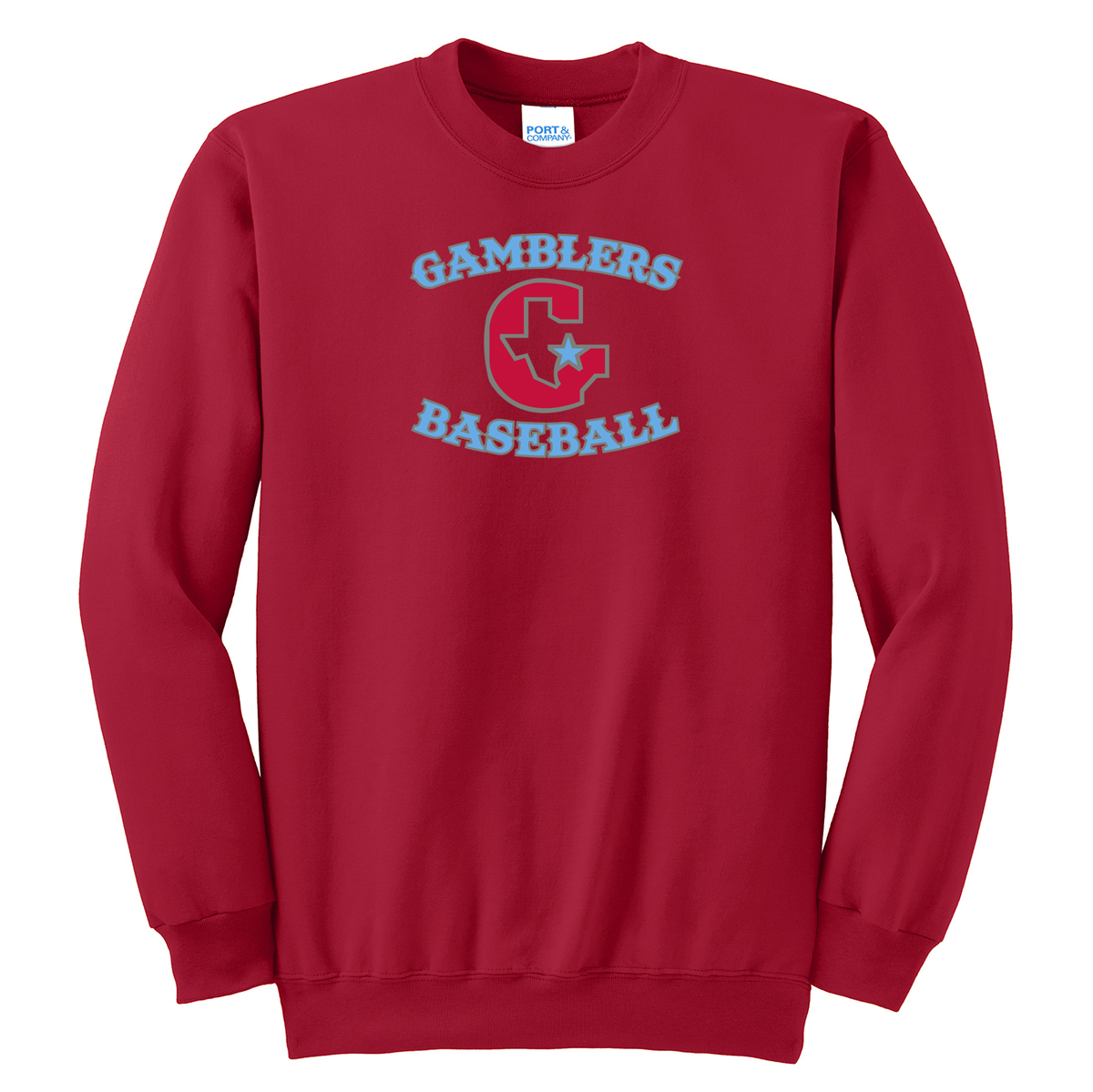 Gamblers Baseball  Crew Neck Sweater