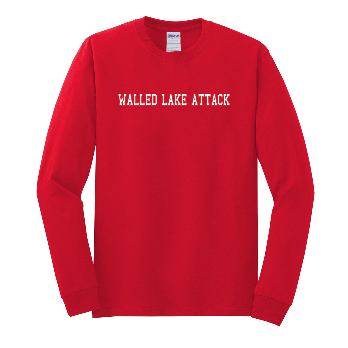 Walled Lake Attack Basketball Cotton Long Sleeve Shirt