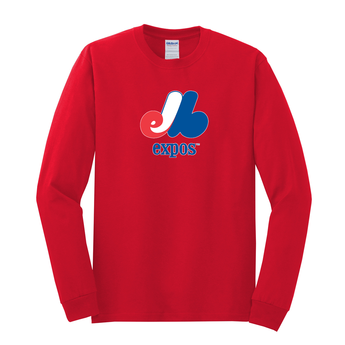 Expos Softball  Cotton Long Sleeve Shirt