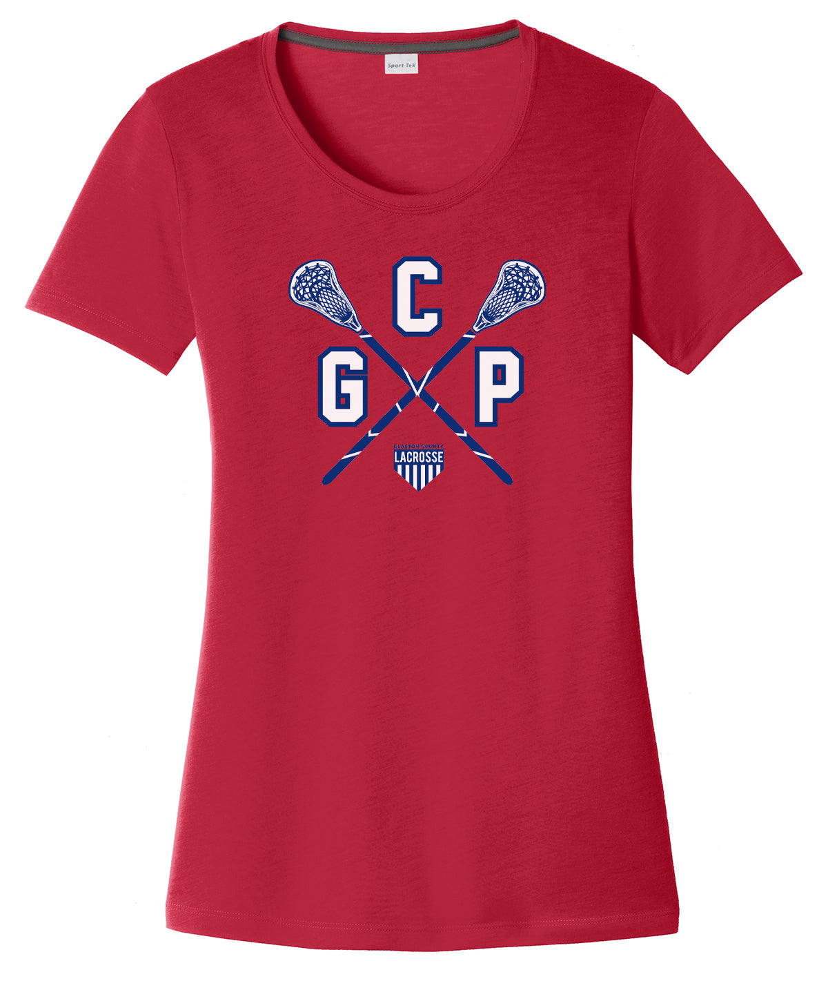 GCP Lacrosse Women's Red CottonTouch Performance T-Shirt