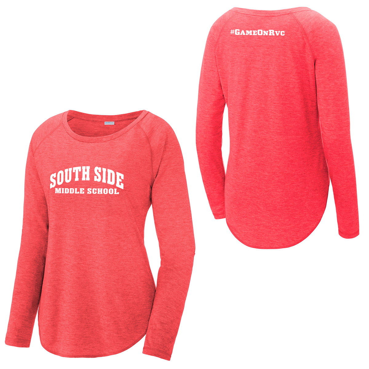 South Side Middle School Women's Raglan Long Sleeve CottonTouch