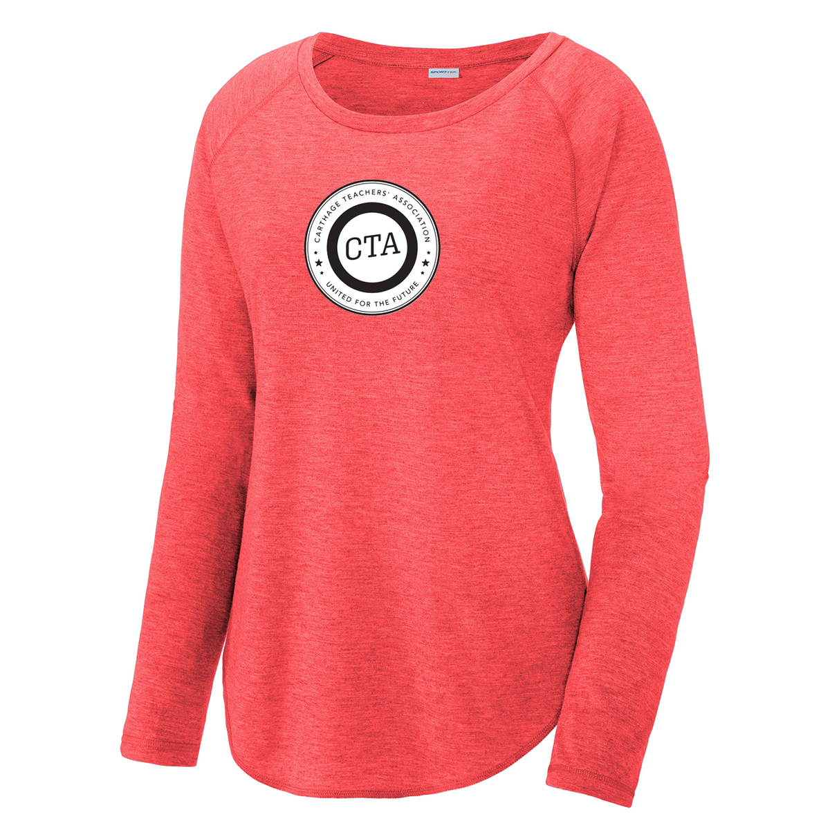 Carthage Teachers' Association Women's Raglan Long Sleeve CottonTouch