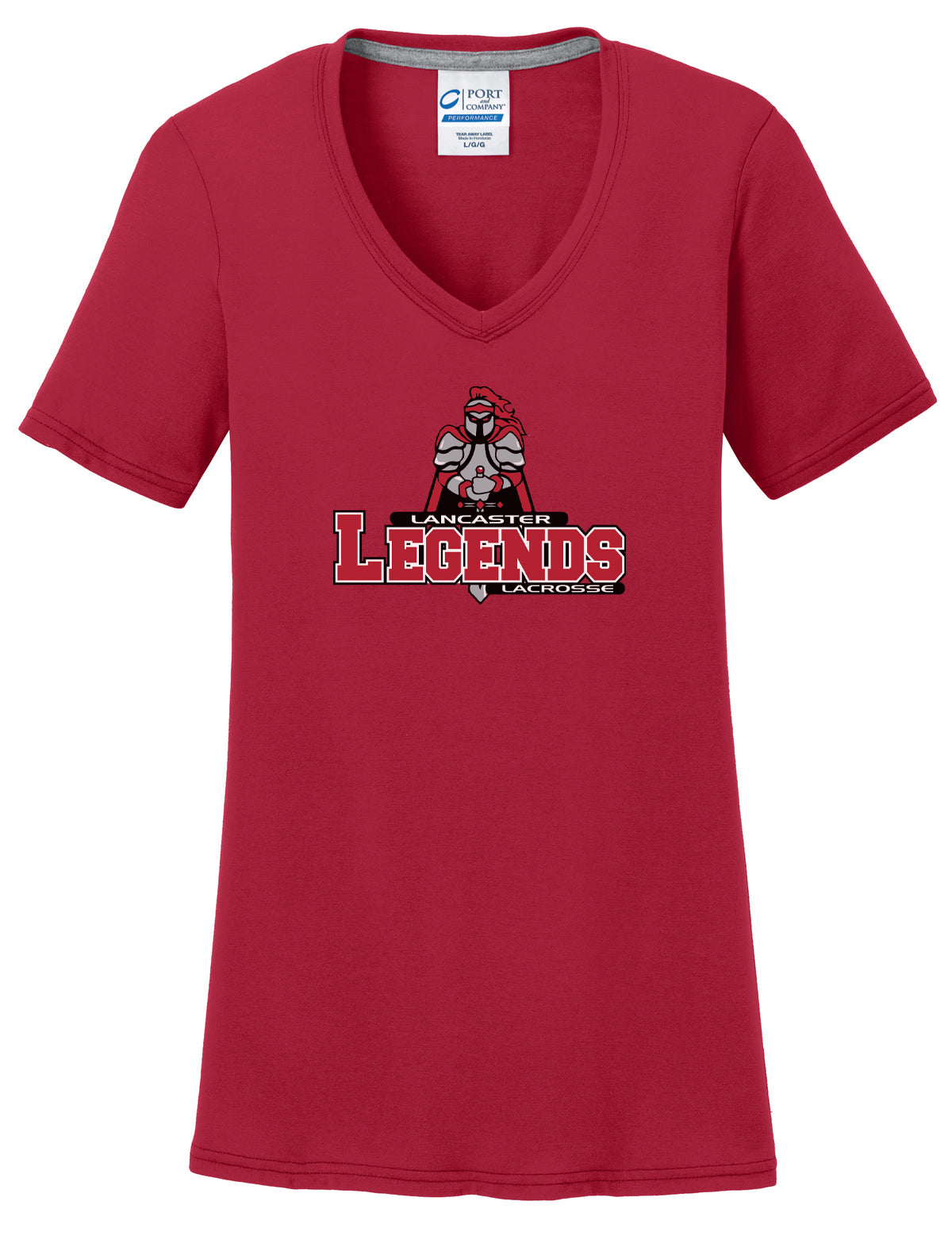 Lancaster Legends Lacrosse Red Women's T-Shirt