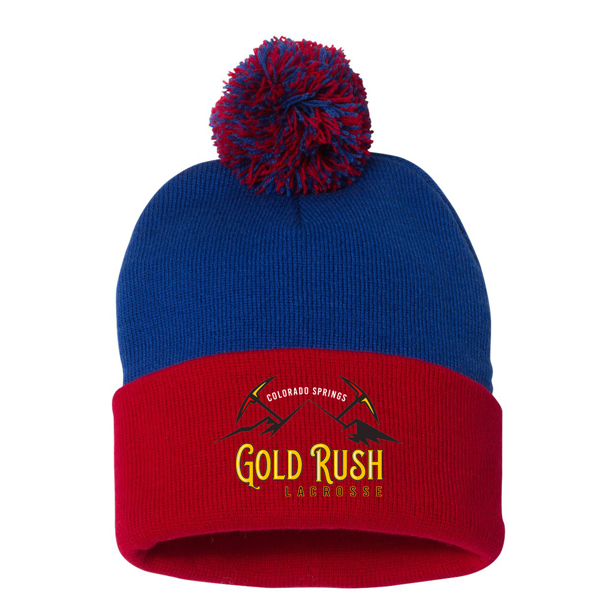 Gold Rush Lacrosse Pom-Pom Beanie