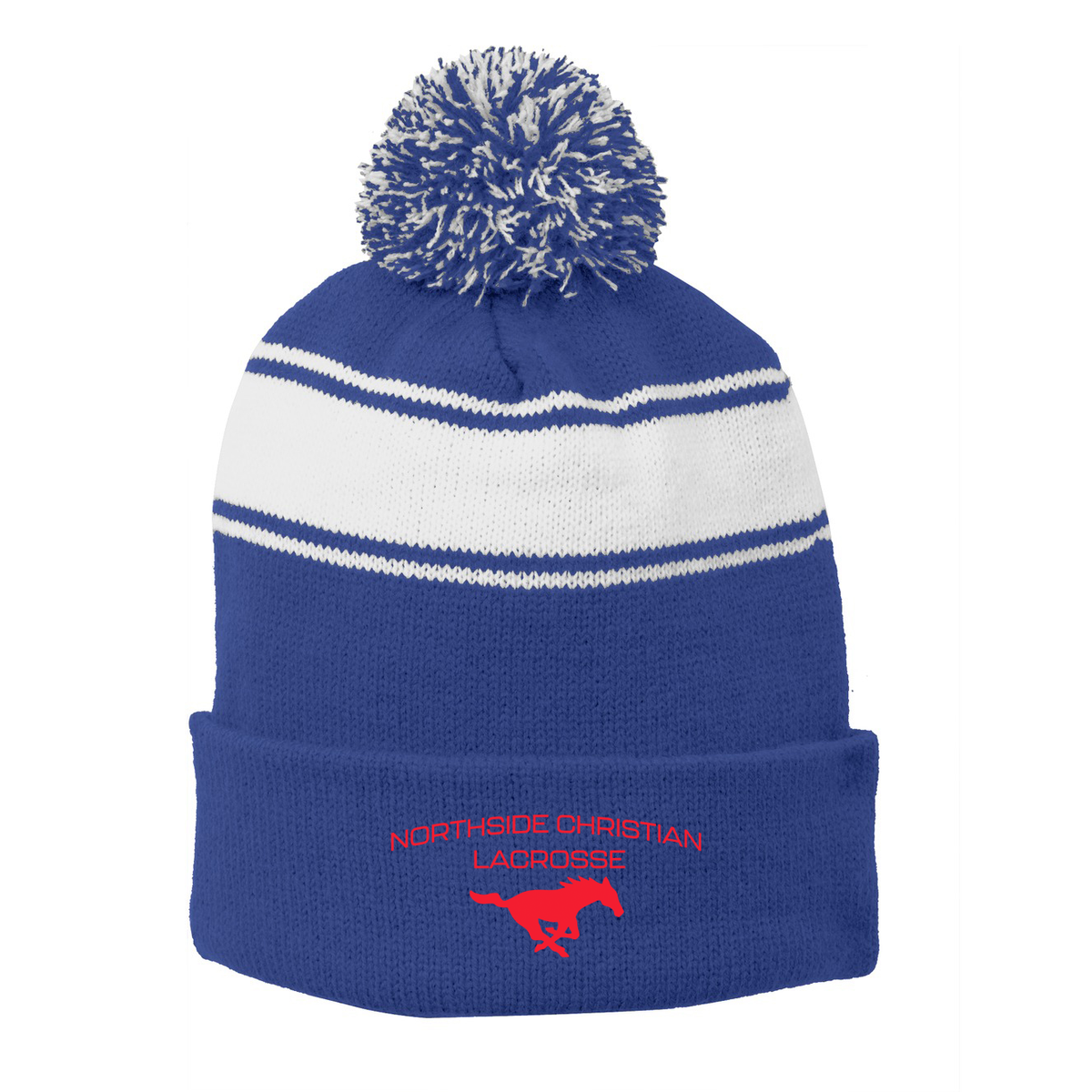 Northside Christian HS Lacrosse Pom Pom Beanie