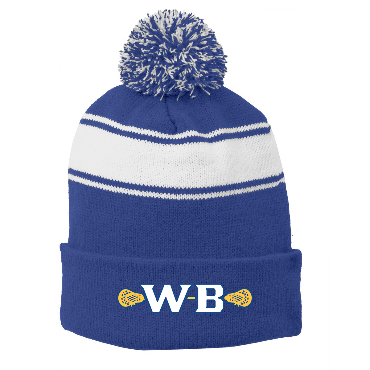 WB Bulldogs Lacrosse Pom Pom Beanie