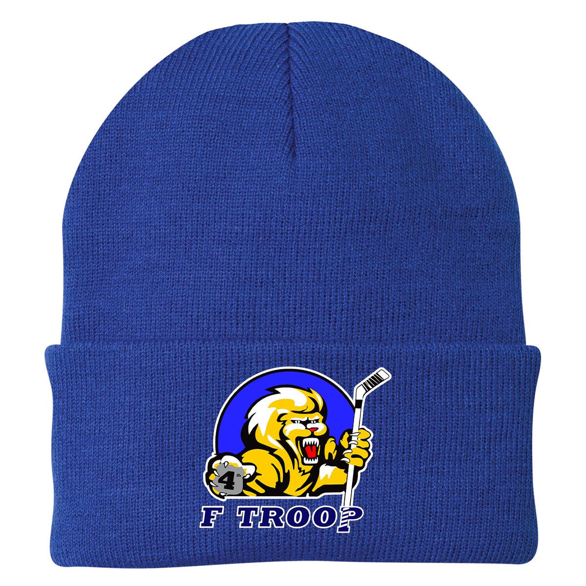 F Troop Hockey Knit Beanie
