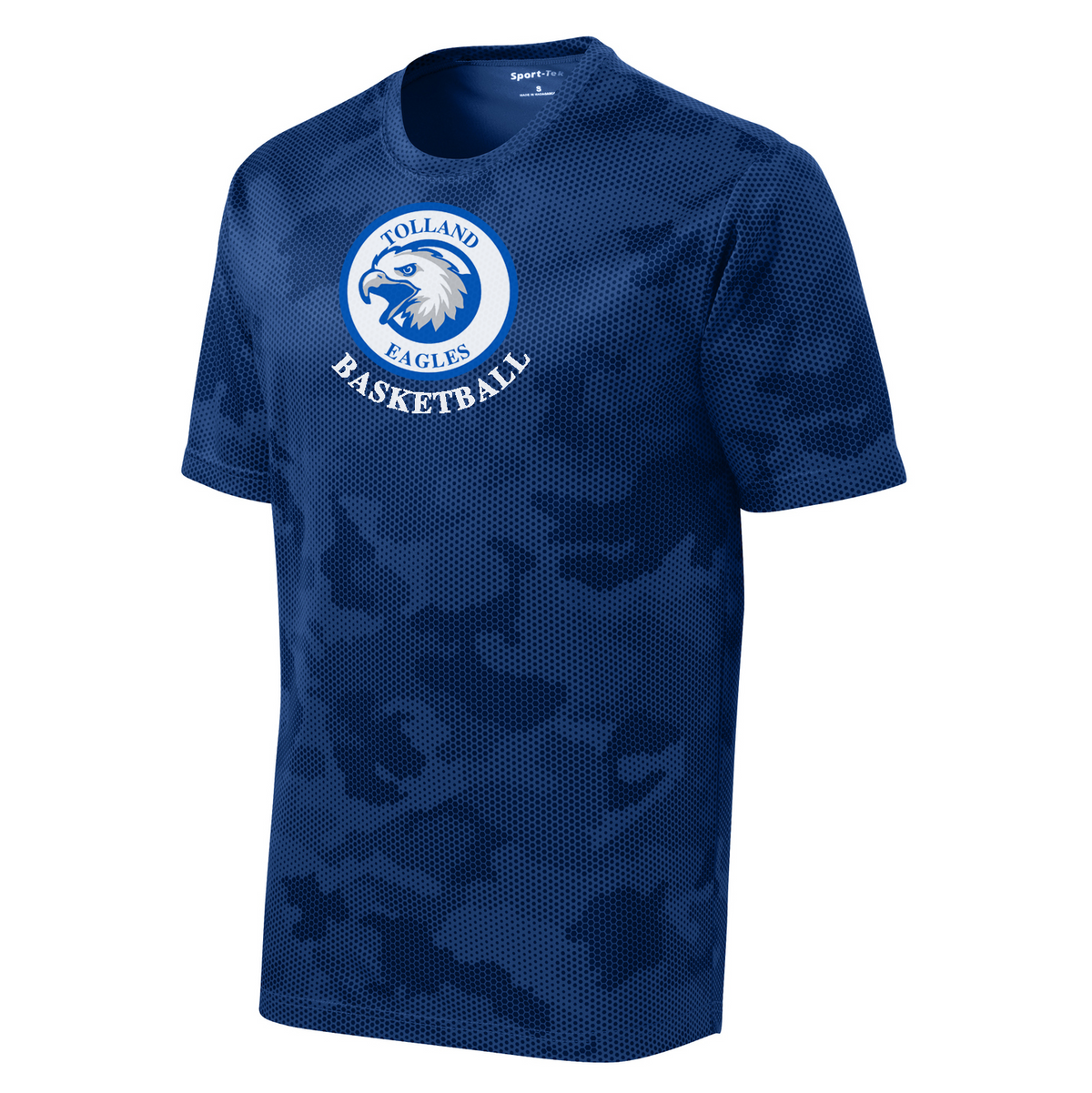 Tolland Travel Basketball CamoHex Tee