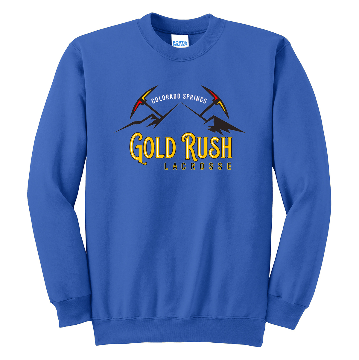 Gold Rush Lacrosse Crew Neck Sweater