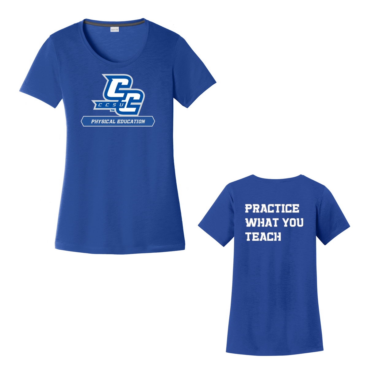 CCSU PE Club Women's CottonTouch Performance T-Shirt