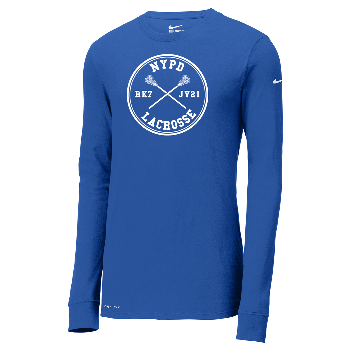 NYPD Lacrosse Nike Dri-FIT Long Sleeve Tee
