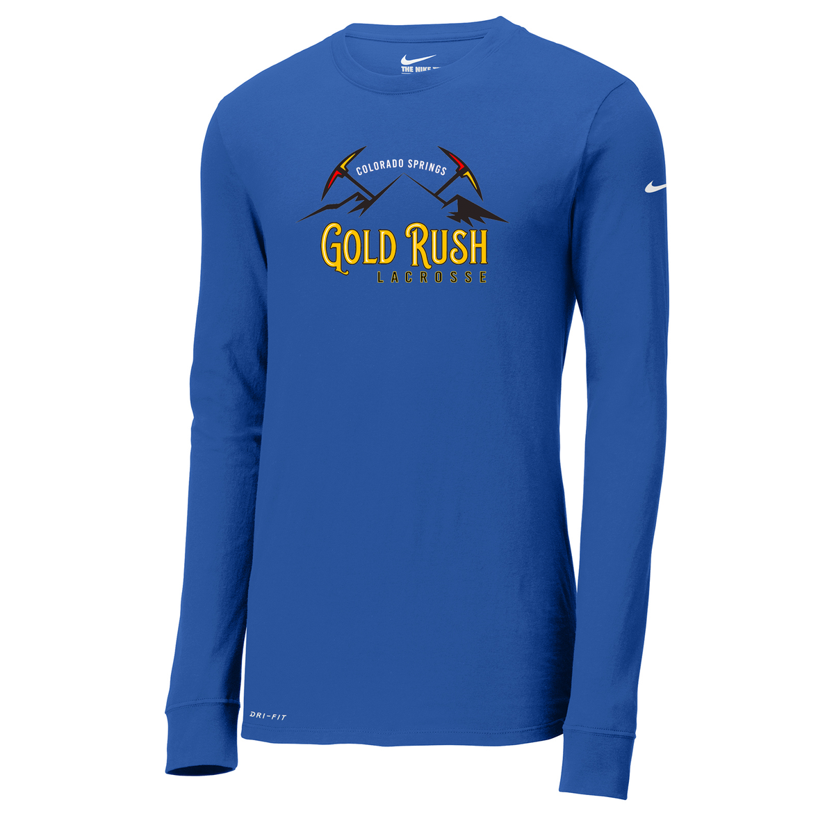 Gold Rush Lacrosse Nike Dri-FIT Long Sleeve Tee